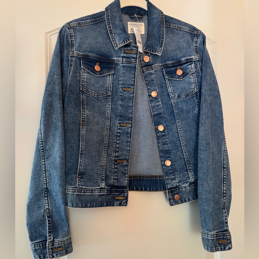 Crewcuts Blue Jean Jacket with Copper Accents